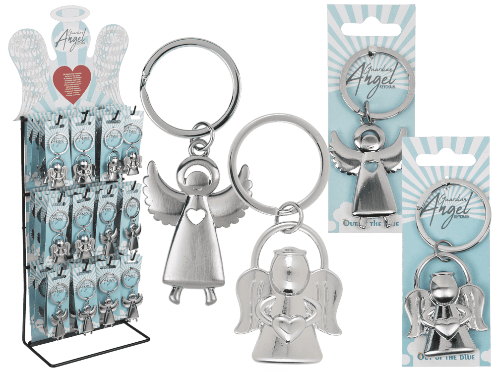 Metal keyring, Guardian Angel,