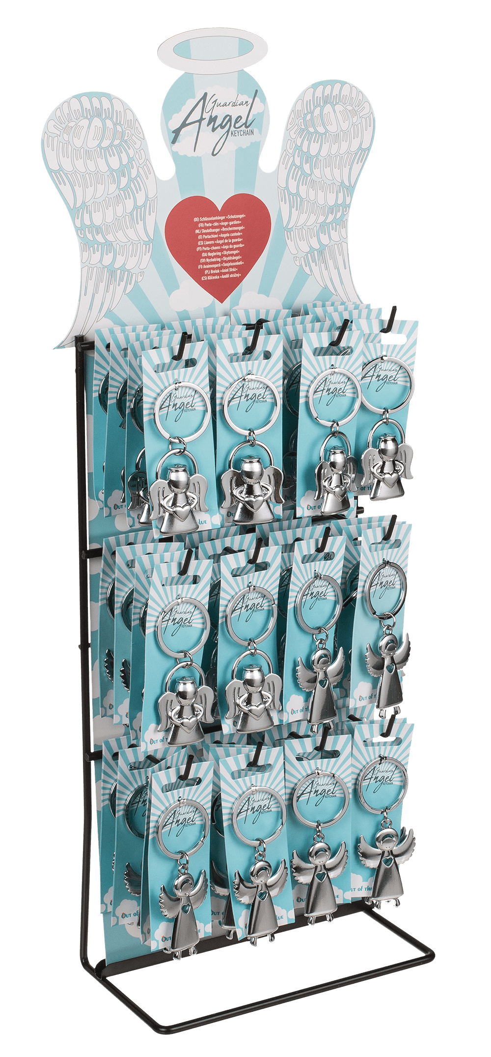 Metal keyring, Guardian Angel,