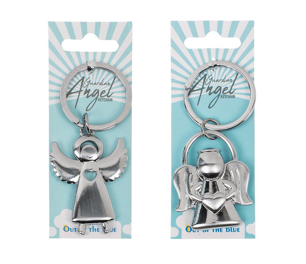 Metal keyring, Guardian Angel,