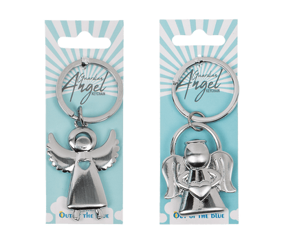 Metal keyring, Guardian Angel,