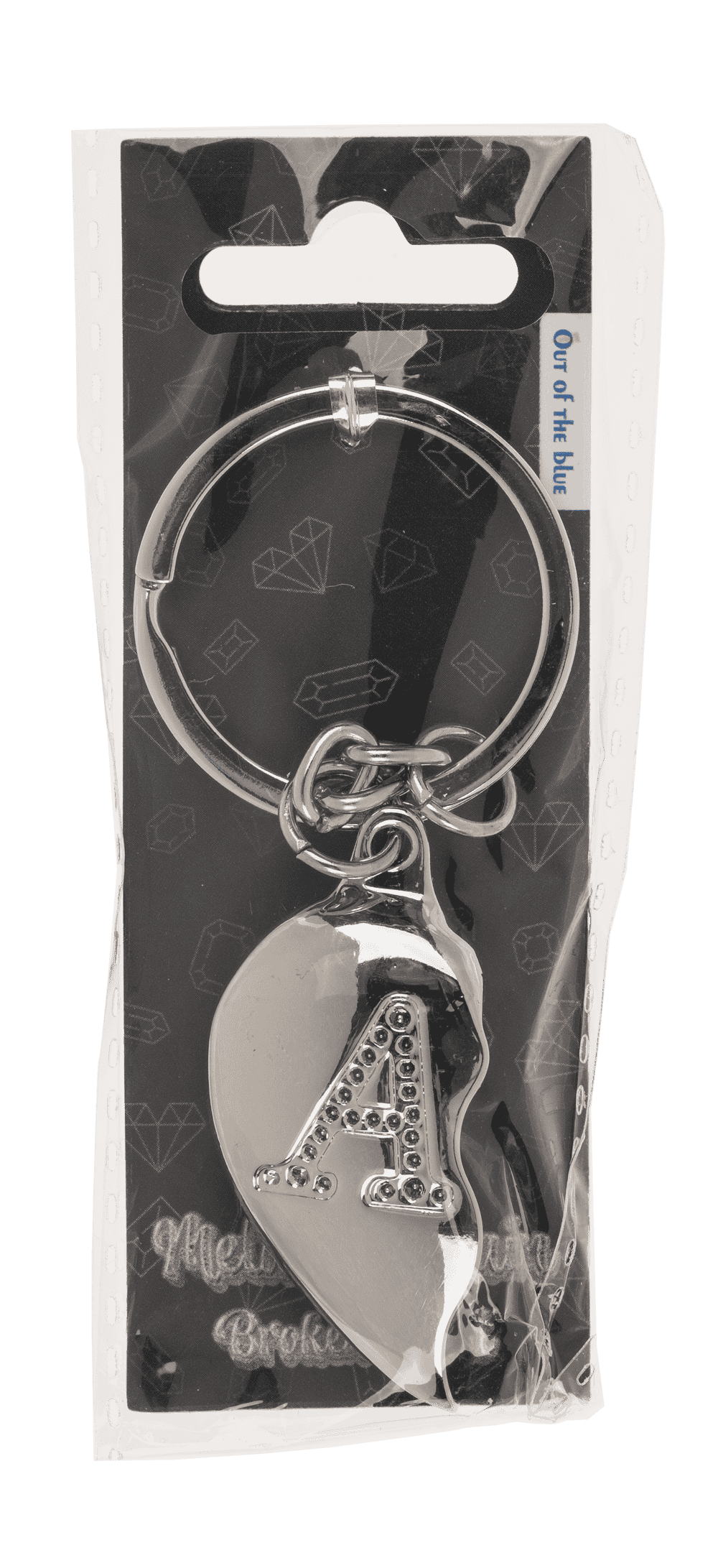 Metal Keychain, Broken Heart,