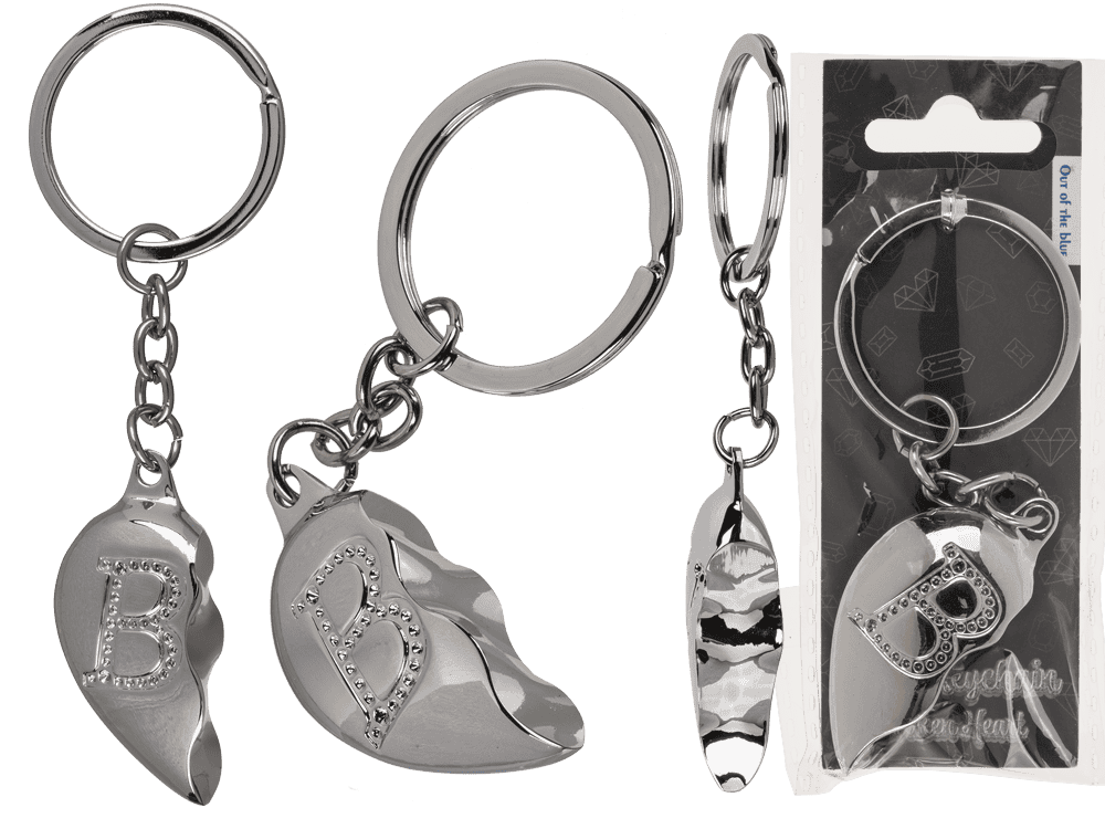 Metal Keychain, Broken Heart,