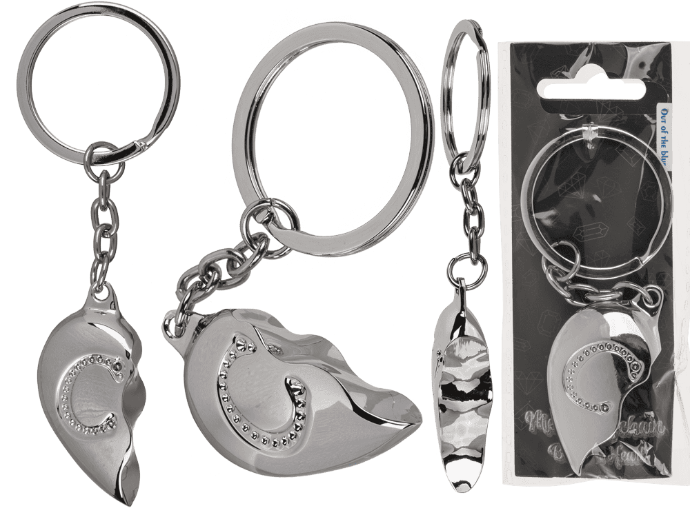 Metal Keychain, Broken Heart,