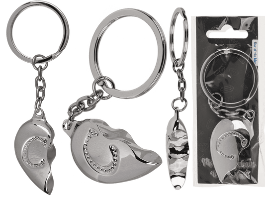 Metal Keychain, Broken Heart,