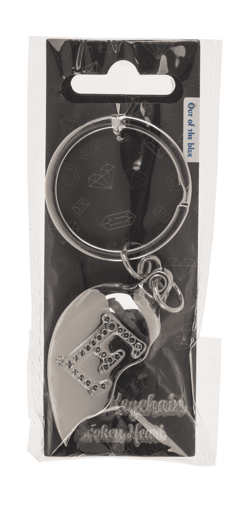 Metal Keychain, Broken Heart,