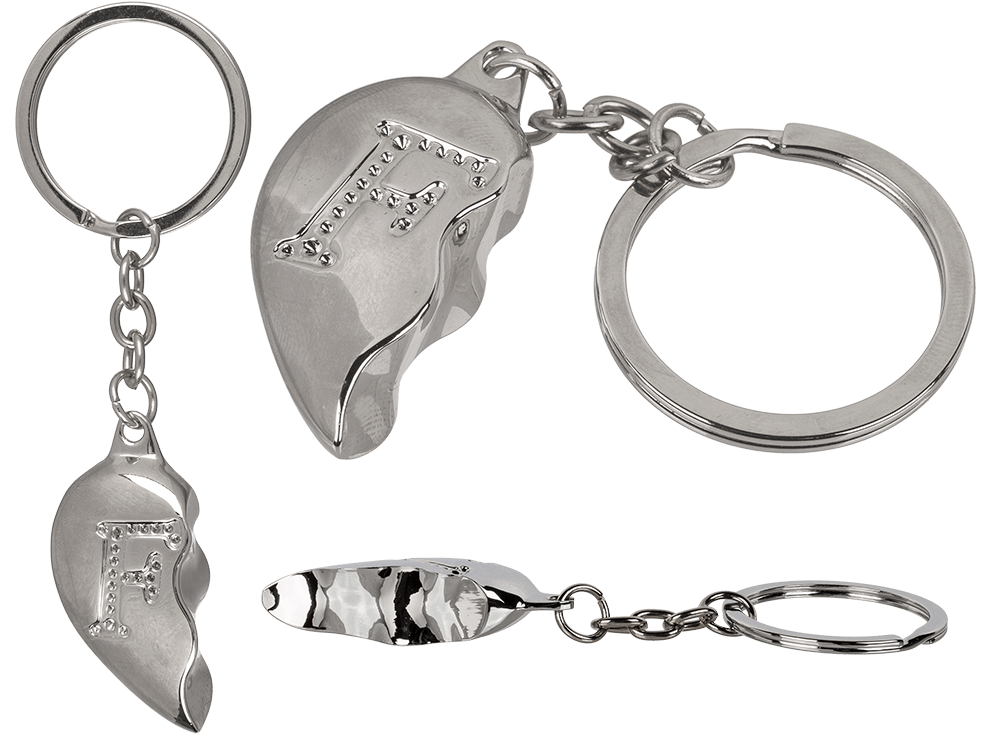 Metal Keychain, Broken Heart,