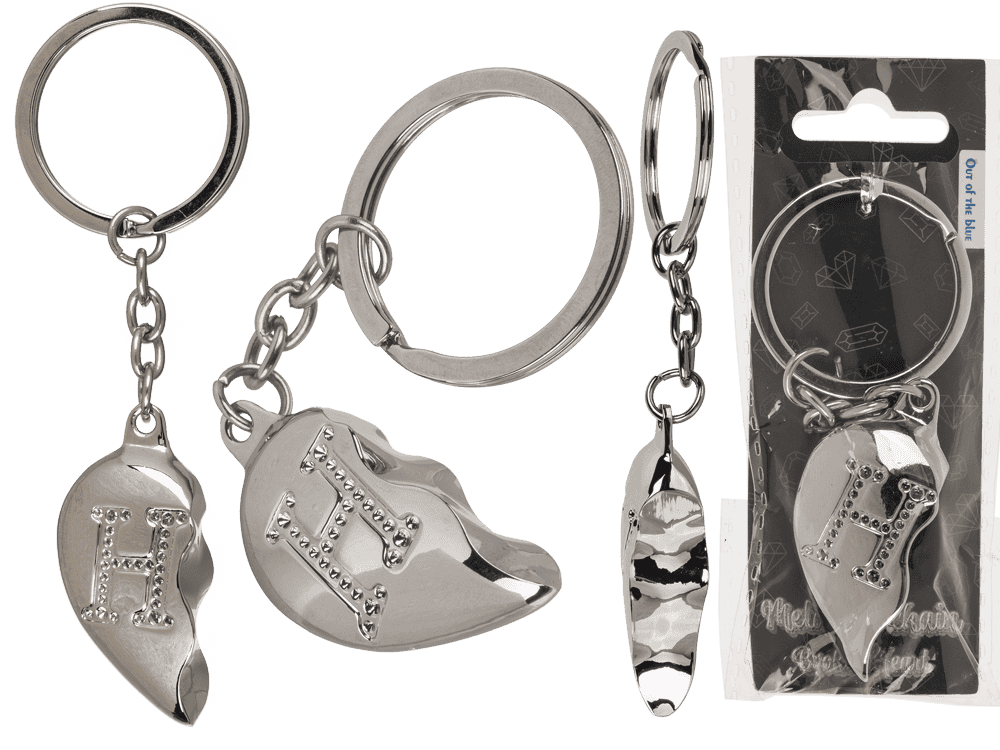 Metal Keychain, Broken Heart,