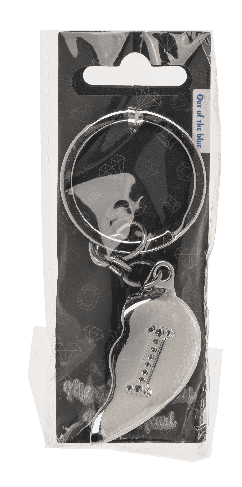 Metal Keychain, Broken Heart,