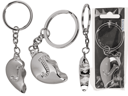 Metal Keychain, Broken Heart,