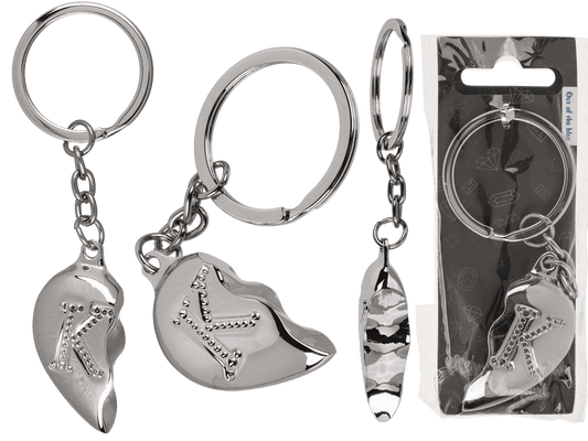 Metal Keychain, Broken Heart,