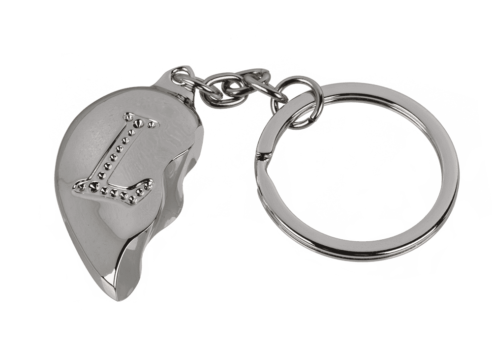 Metal Keychain, Broken Heart,