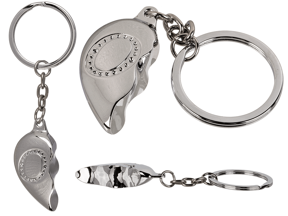 Metal Keychain, Broken Heart,