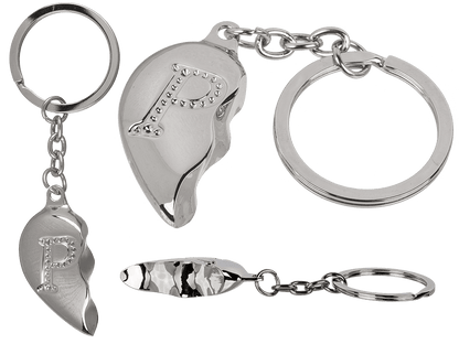 Metal Keychain, Broken Heart,