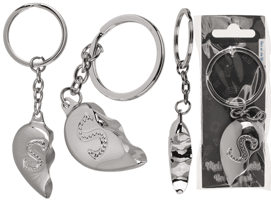 Metal Keychain, Broken Heart,