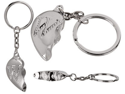 Metal Keychain, Broken Heart,