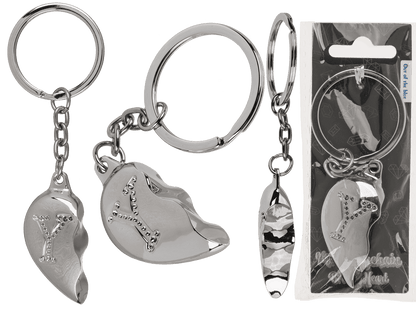 Metal Keychain, Broken Heart,