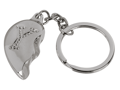 Metal Keychain, Broken Heart,