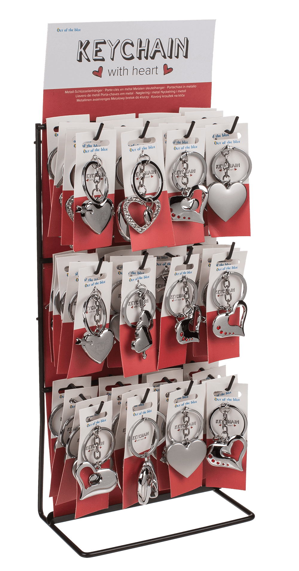 Metal Keychain, Heart,