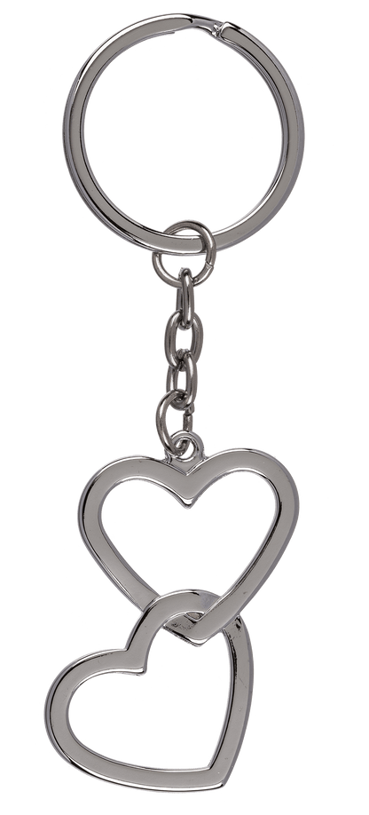 Metal Keychain, Heart,