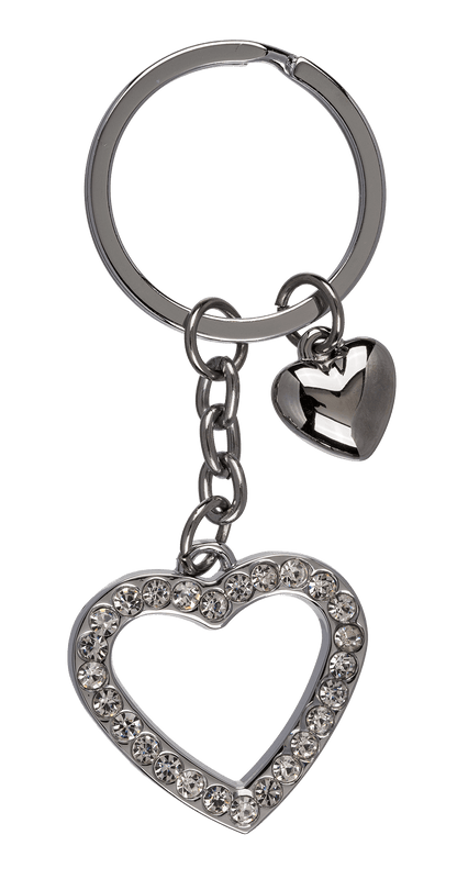 Metal Keychain, Heart,