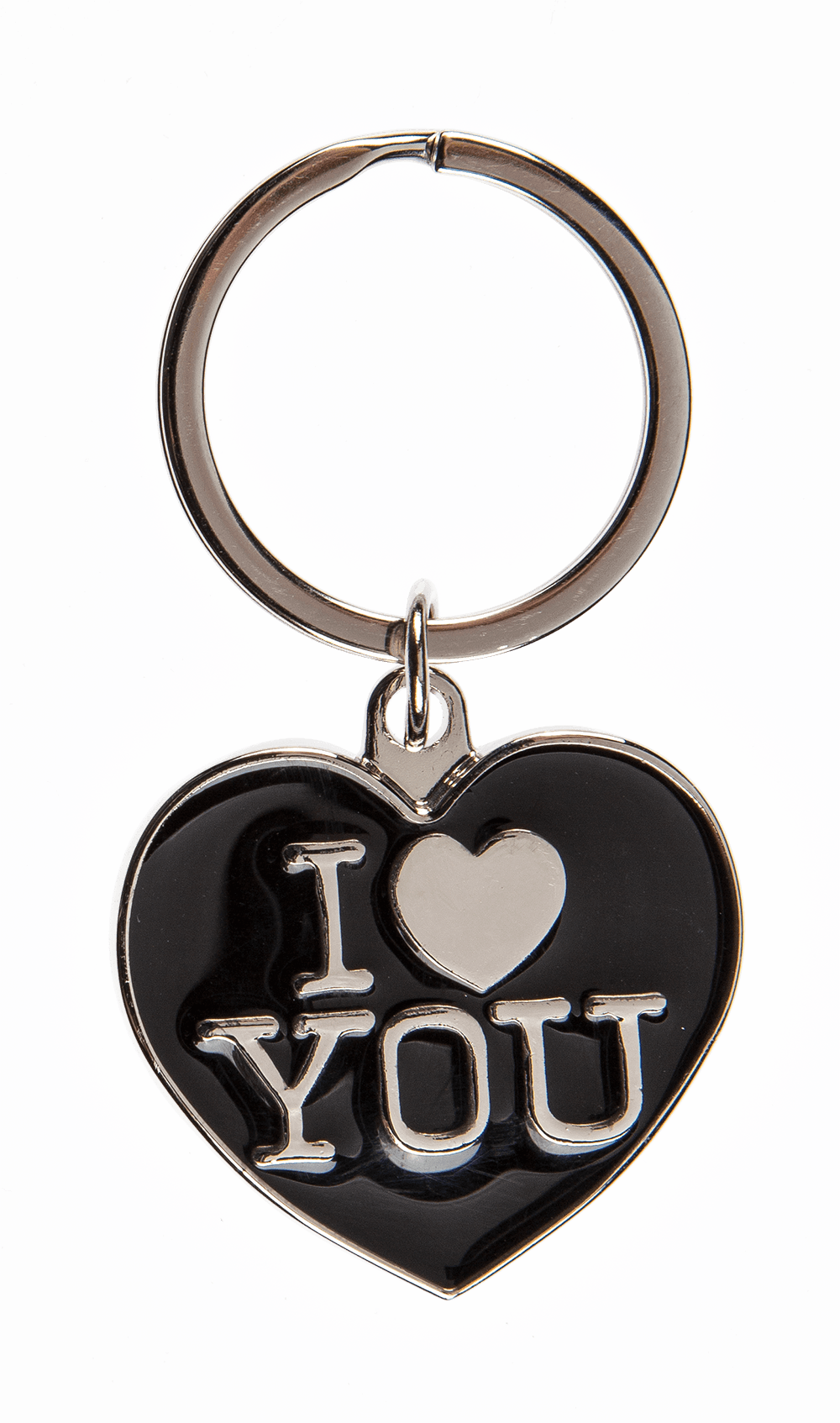 Metal keychain, I love you,
