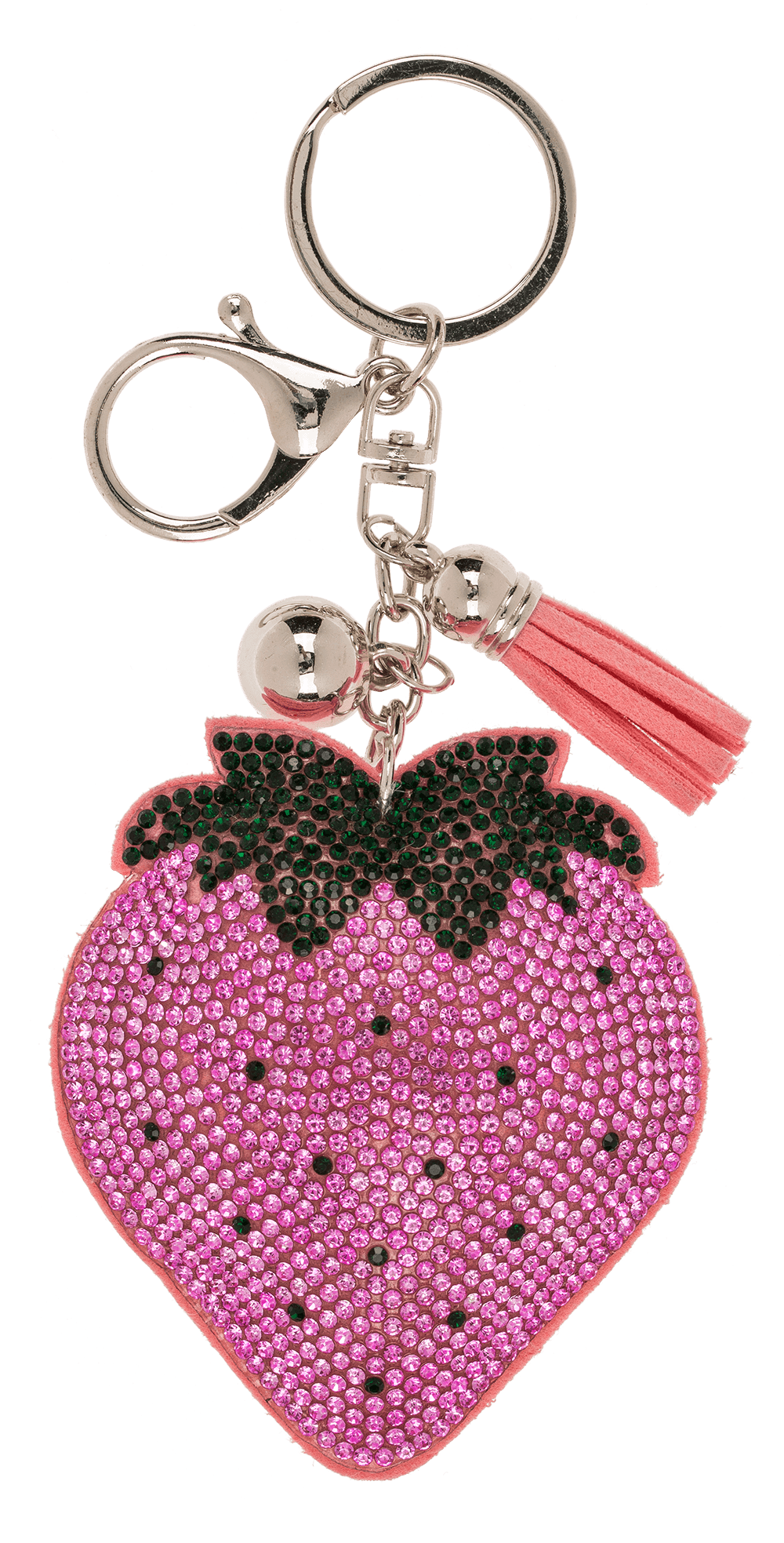 Metal Keychain, Tropical Sequins,