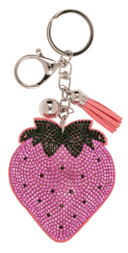 Metal Keychain, Tropical Sequins,