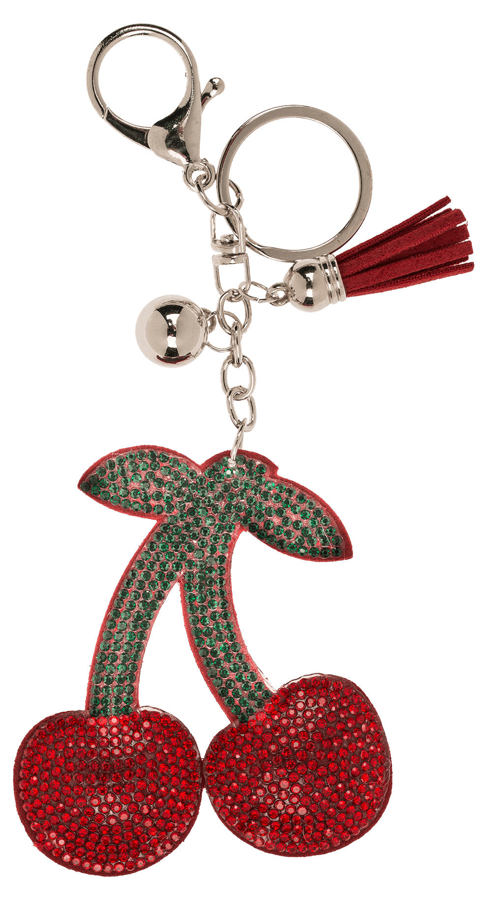 Metal Keychain, Tropical Sequins,