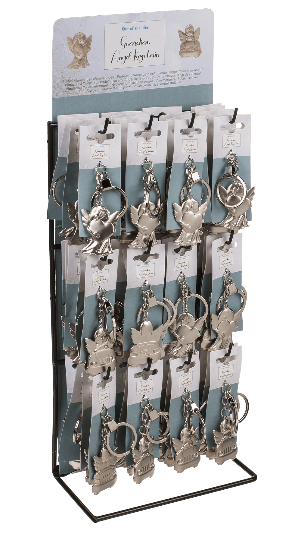 Metal keychain, Guardian Angel,