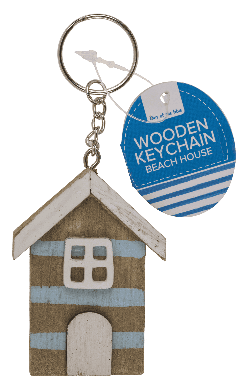 Metal key chain, Wooden beach house,