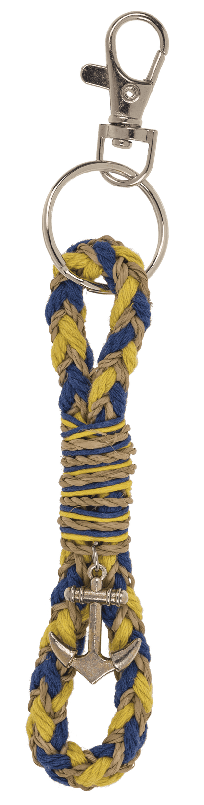 Metal key chain, anchor, 11 cm,