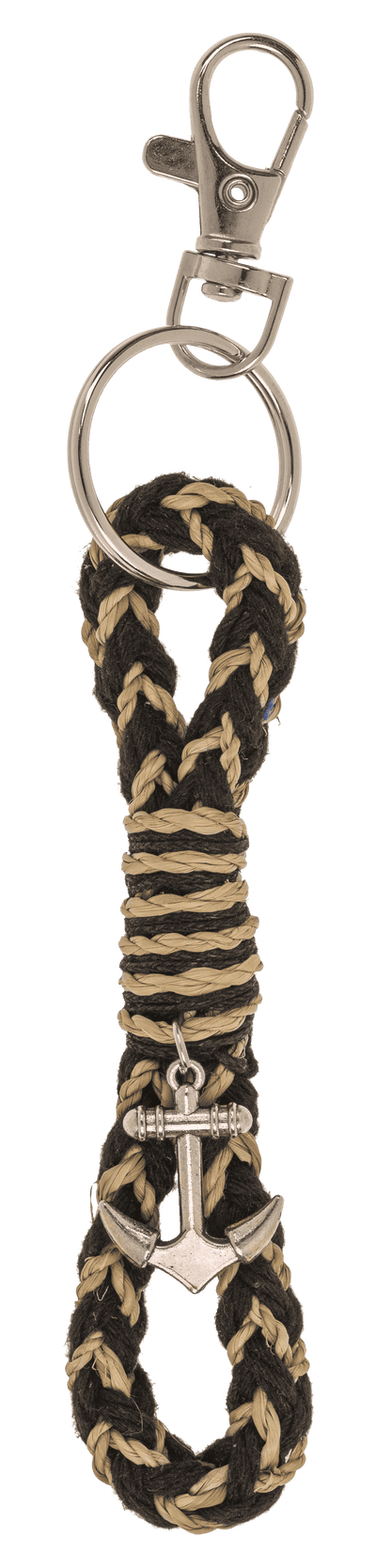 Metal key chain, anchor, 11 cm,