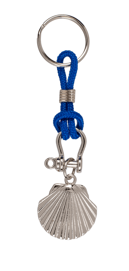Metal keychain with cord, Maritime,