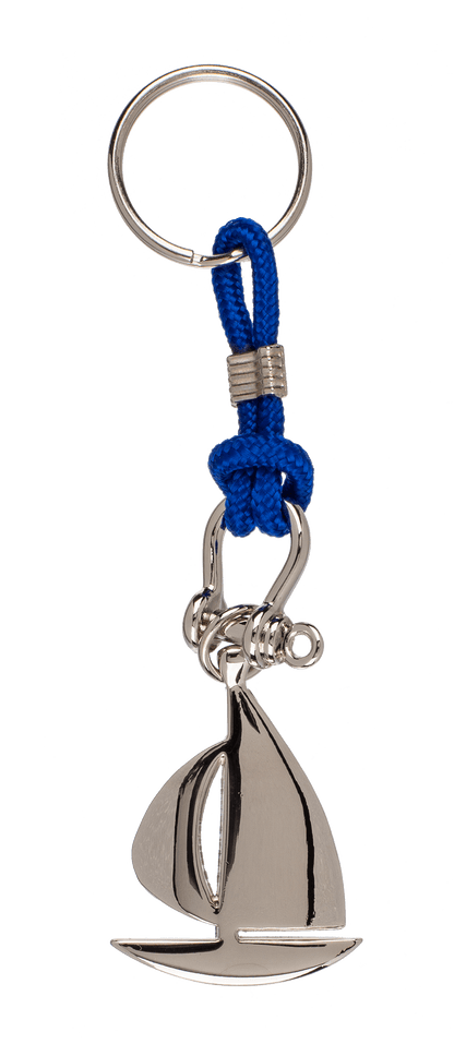 Metal keychain with cord, Maritime,