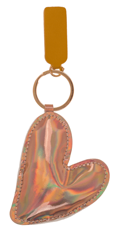 Metal keychain, Heart,