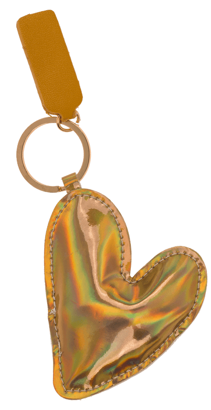 Metal keychain, Heart,