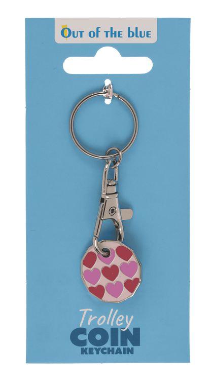 Metal Keychain with trolley Coin,