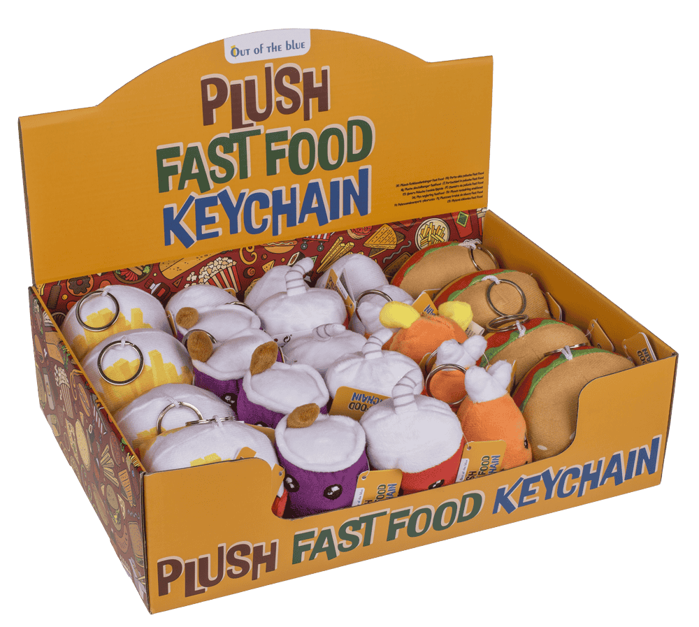 Metal keychain, Fast Food,