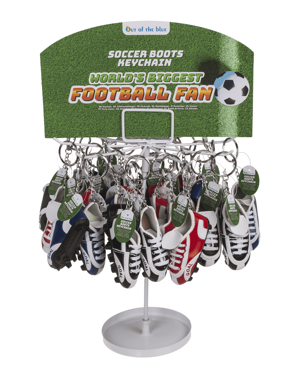 Metal keychain, Soccer Boots, GOAL,