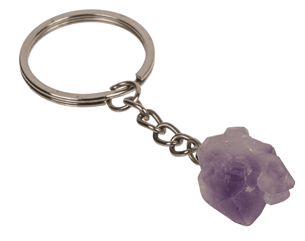 Metal keychain, Chakra Chystals,