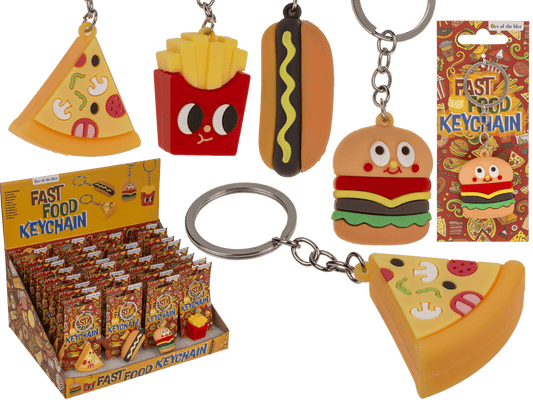 Metal keychain, Fast Food,