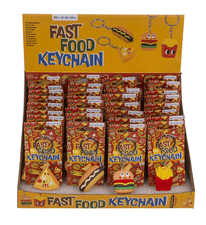 Metal keychain, Fast Food,