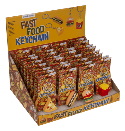 Metal keychain, Fast Food,