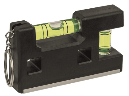 Metal keychain, Spirit Level and Ruler,