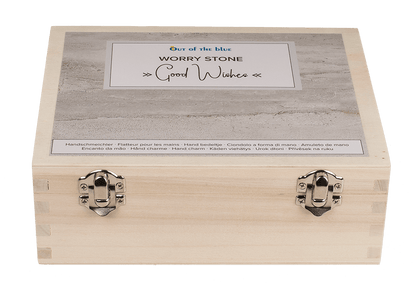 Worry stone with english wording,