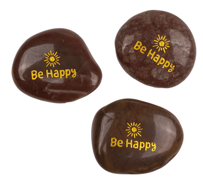 Worry stone with english wording,