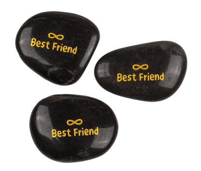 Worry stone with english wording,