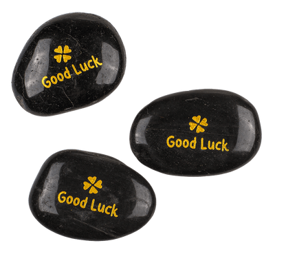 Worry stone with english wording,