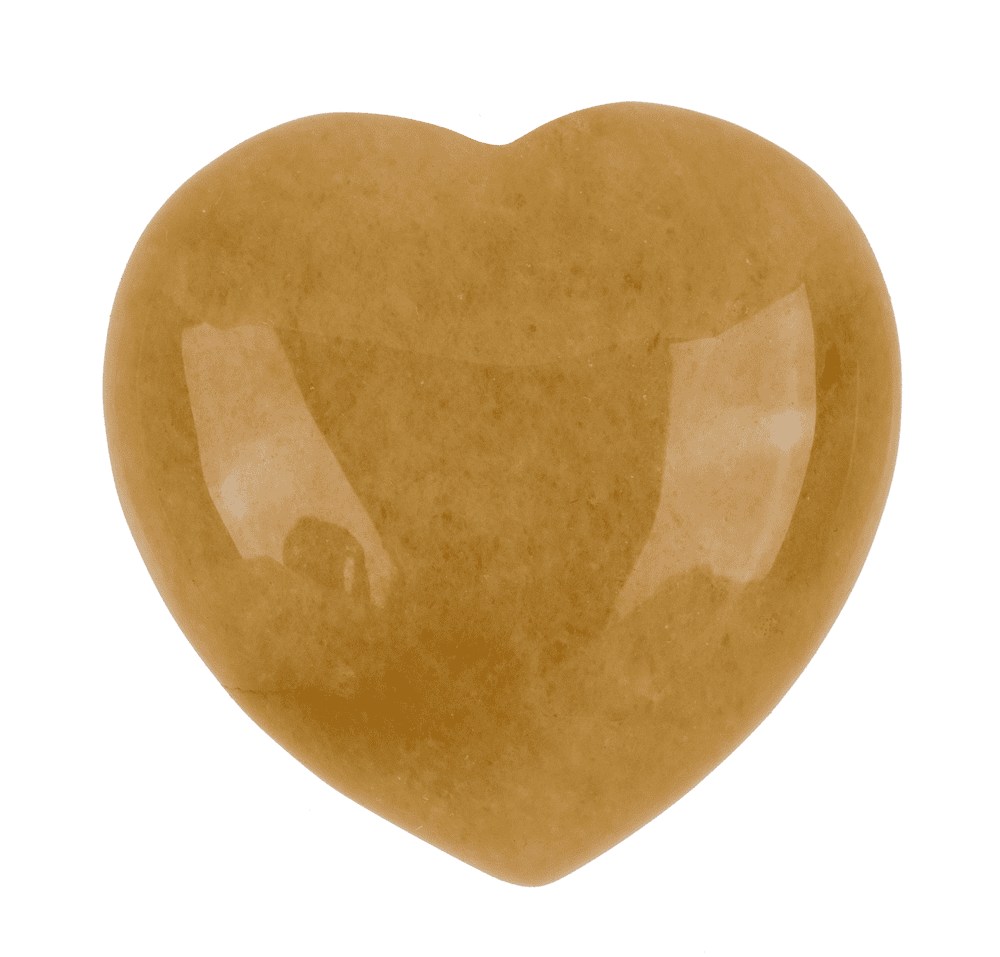 Gem stone, heart, 2,5 cm,