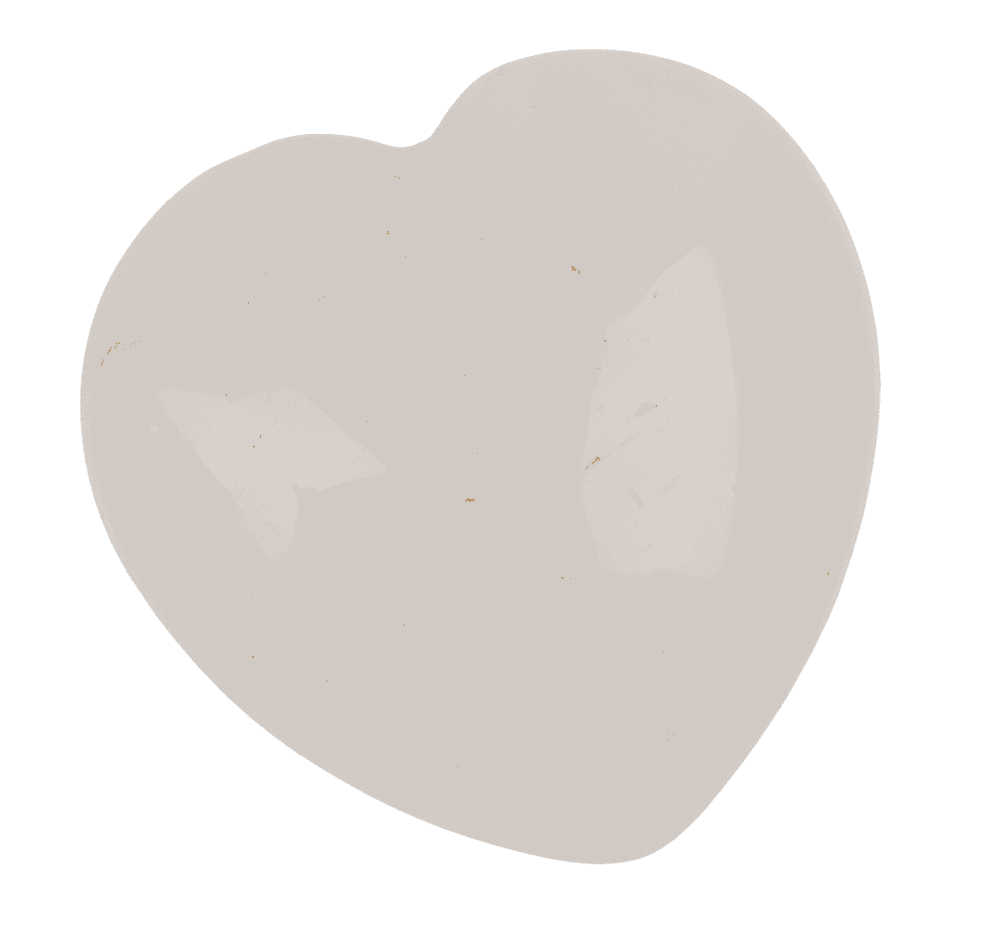 Gem stone heart, 4 cm,